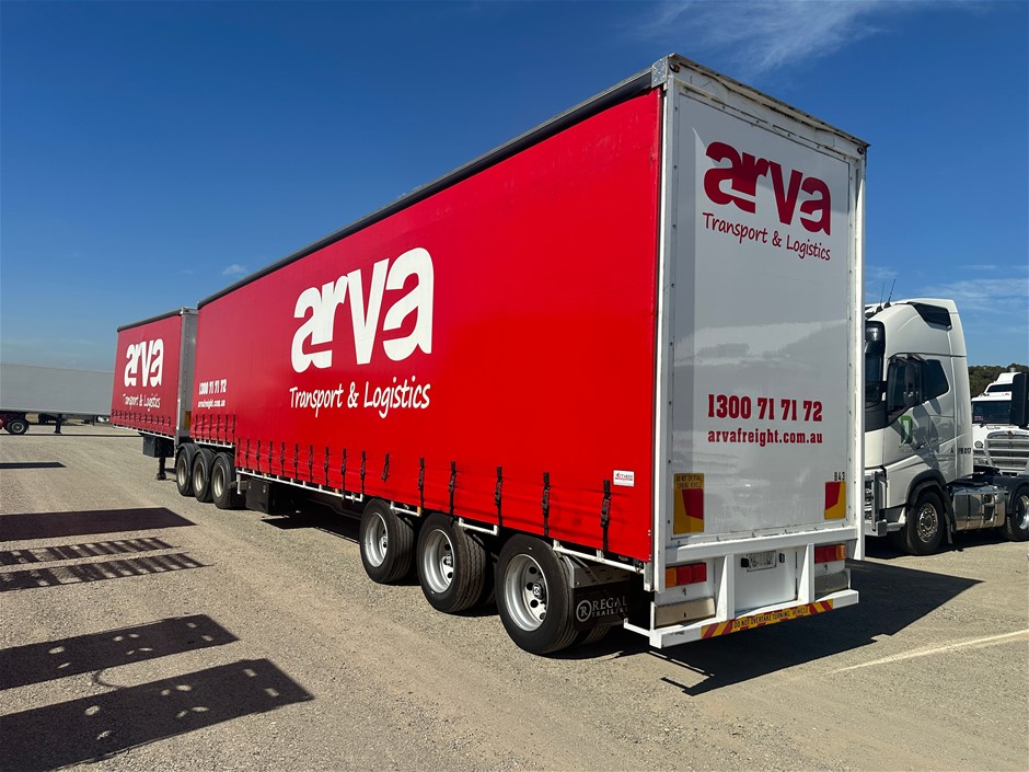 2023 Regal ST3 Triaxle Curtainsider Trailer AB Combination