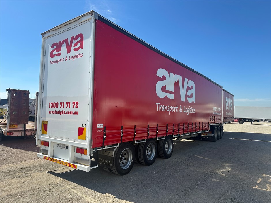 2023 Regal ST3 Triaxle Curtainsider Trailer AB Combination